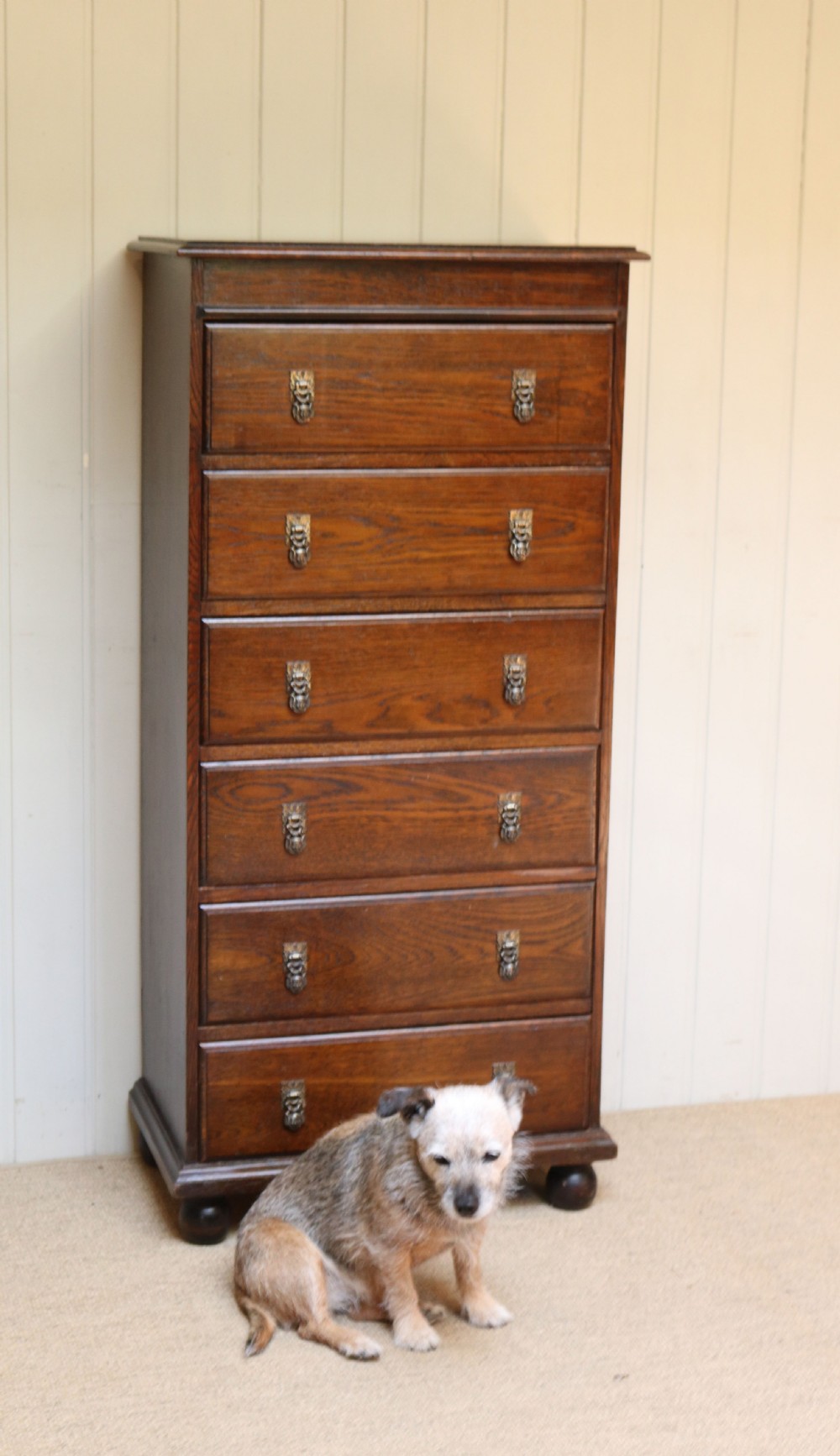 Tall Oak Chest Of Drawers View VI