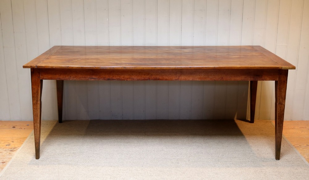 Substantial European Plane Wood Farmhouse Table