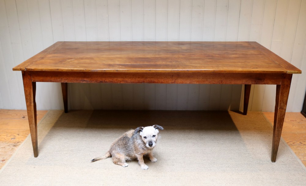 Substantial European Plane Wood Farmhouse Table View IV