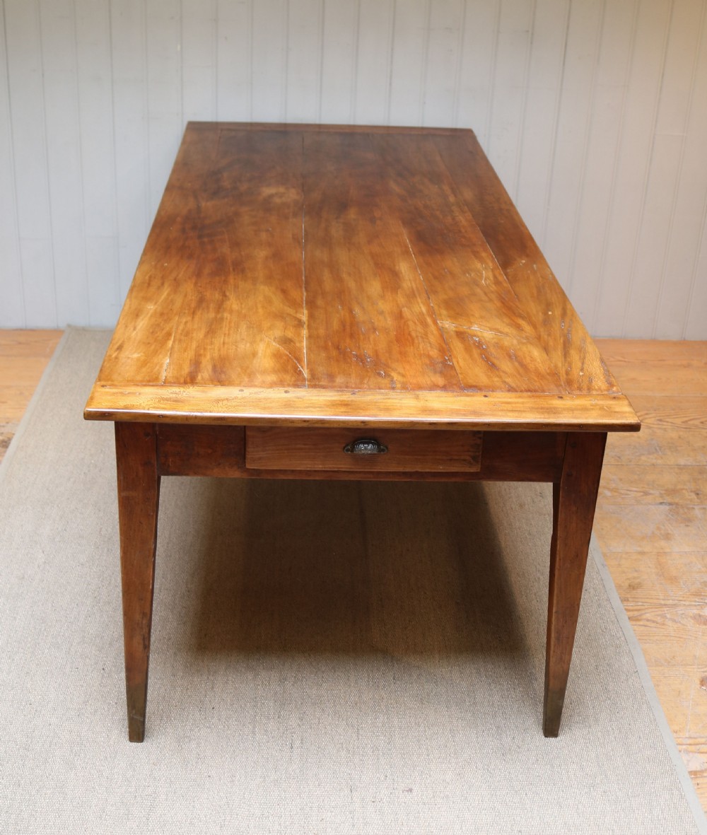 Substantial European Plane Wood Farmhouse Table View V