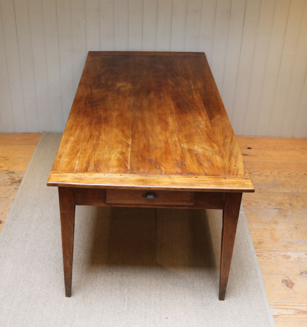 Substantial European Plane Wood Farmhouse Table View VII