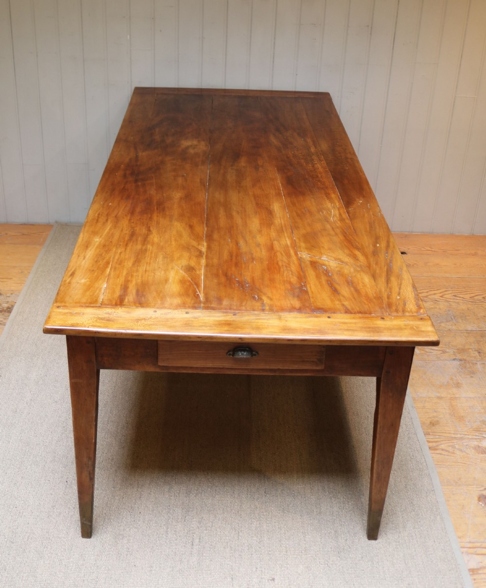 Substantial European Plane Wood Farmhouse Table View VIII