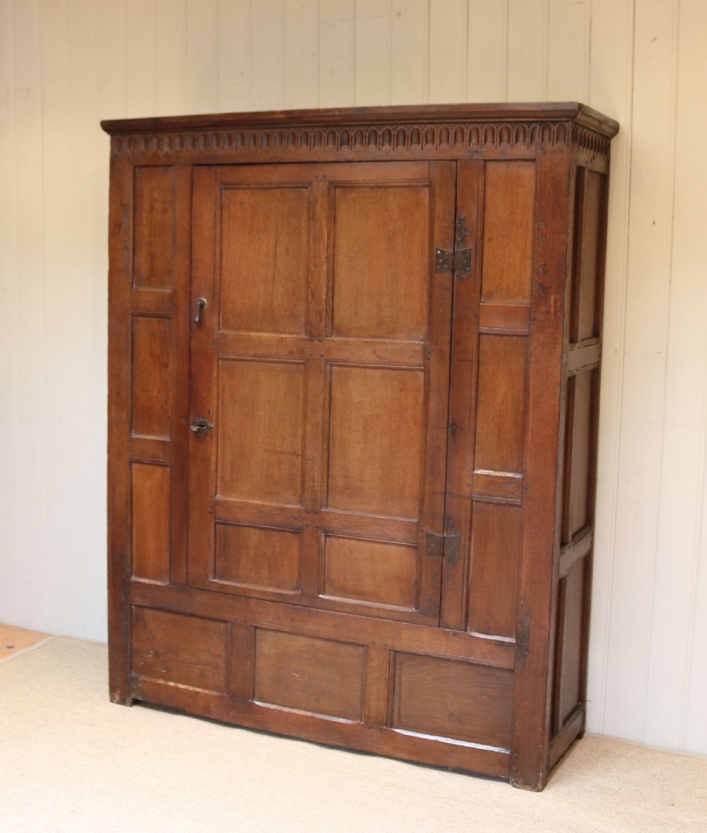 Period Oak Hall Cupboard  View III