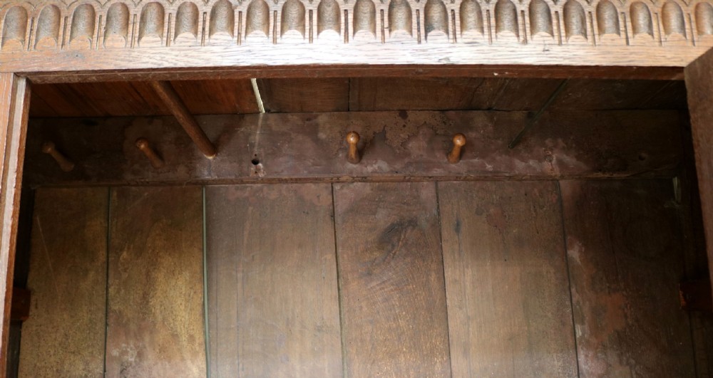 Period Oak Hall Cupboard  View V