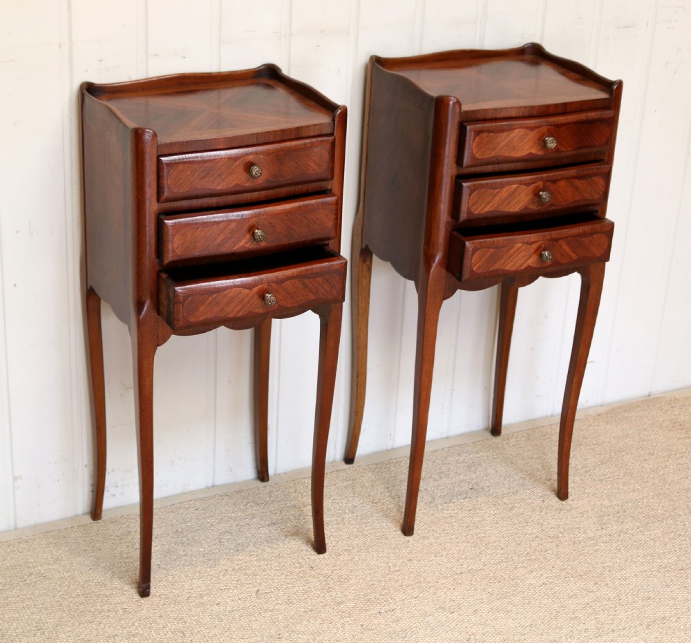 Pair Of French Rosewood Bedside Cabinets View VI