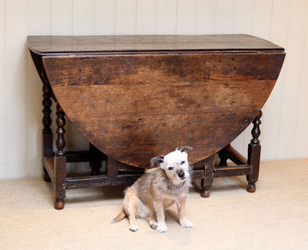 Large Late 17th Century Oak Gateleg Table View III