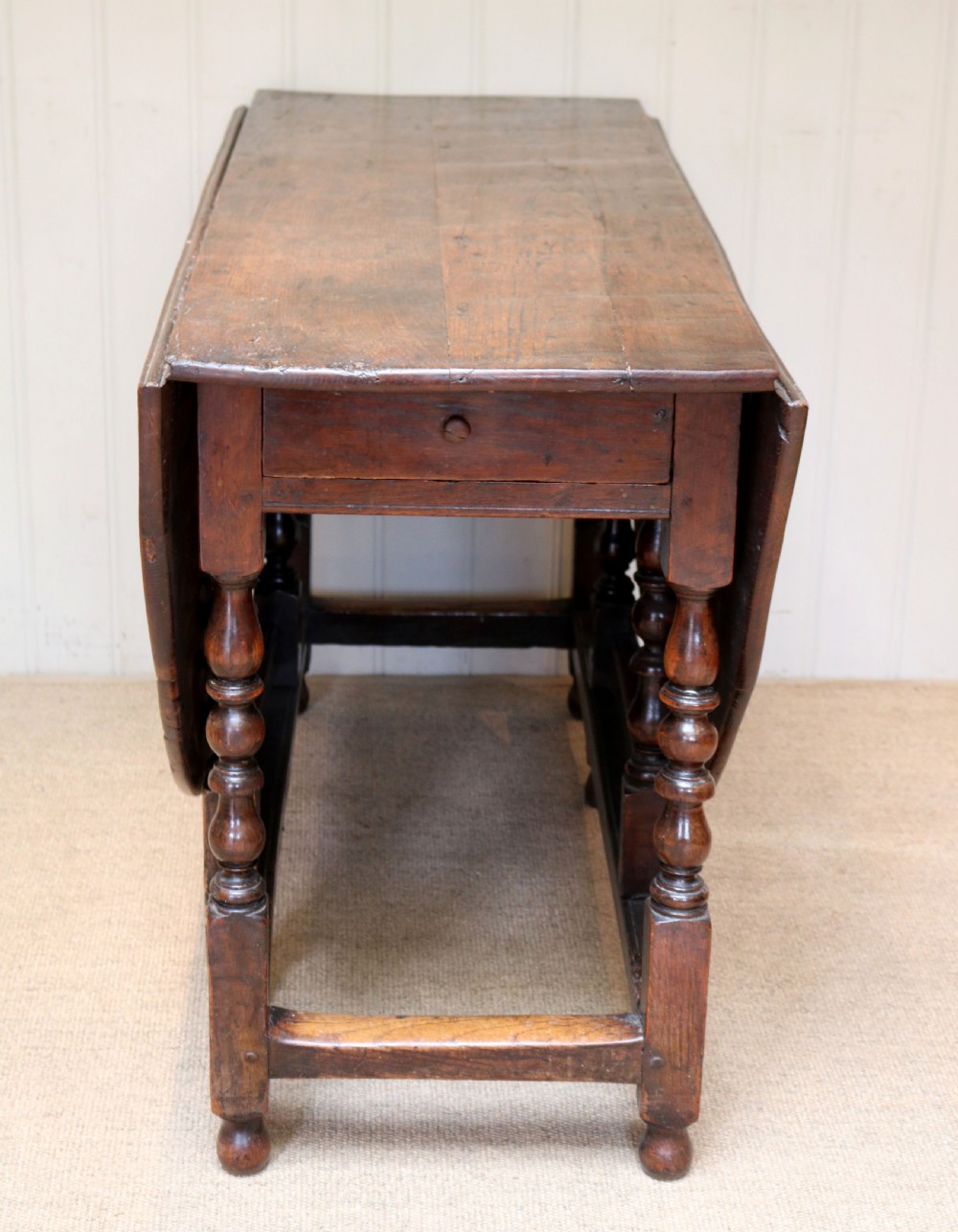 Large Late 17th Century Oak Gateleg Table View VII