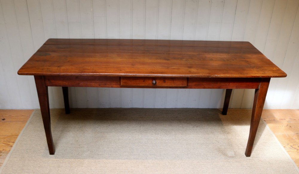 French Cherry Wood Farmhouse Table View III