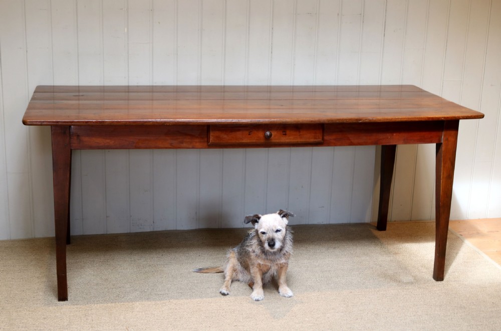 French Cherry Wood Farmhouse Table View IV