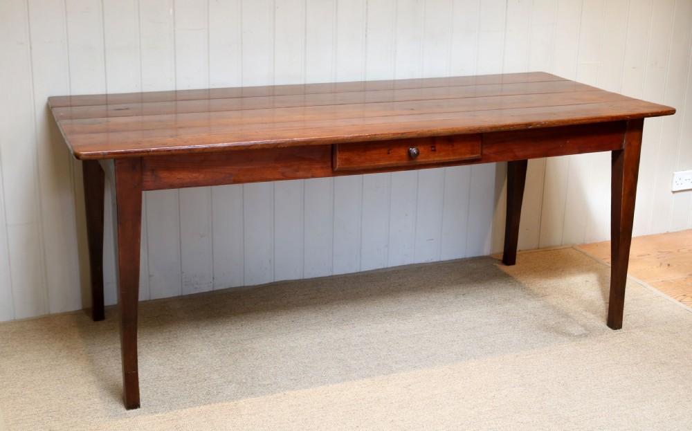 French Cherry Wood Farmhouse Table View V