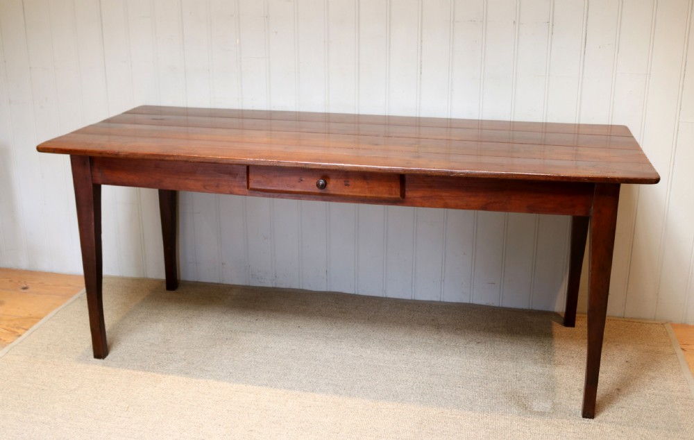 French Cherry Wood Farmhouse Table View VI