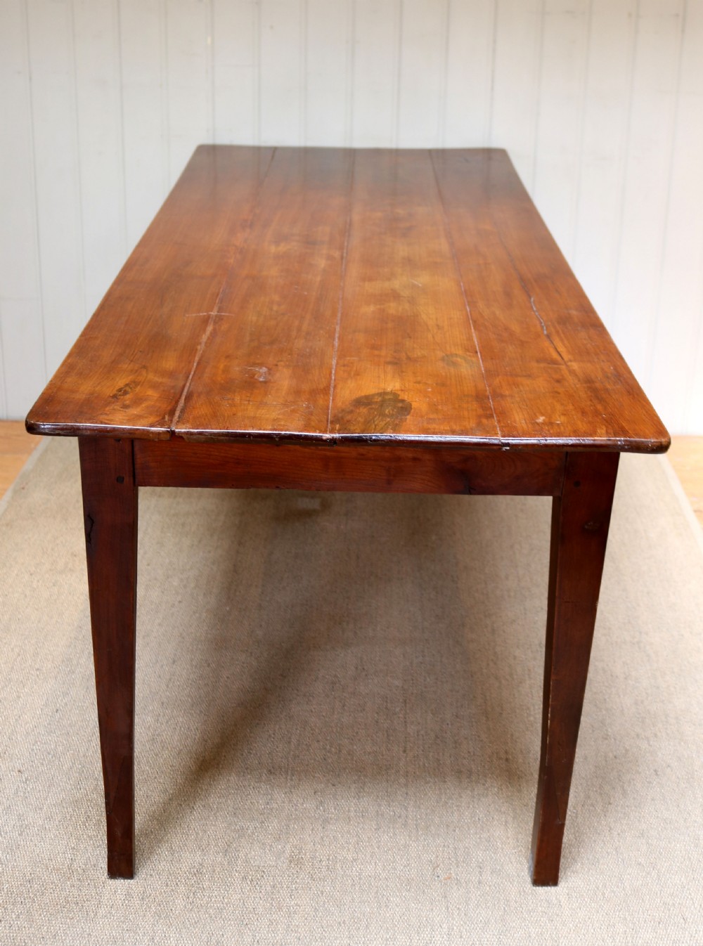 French Cherry Wood Farmhouse Table View VIII