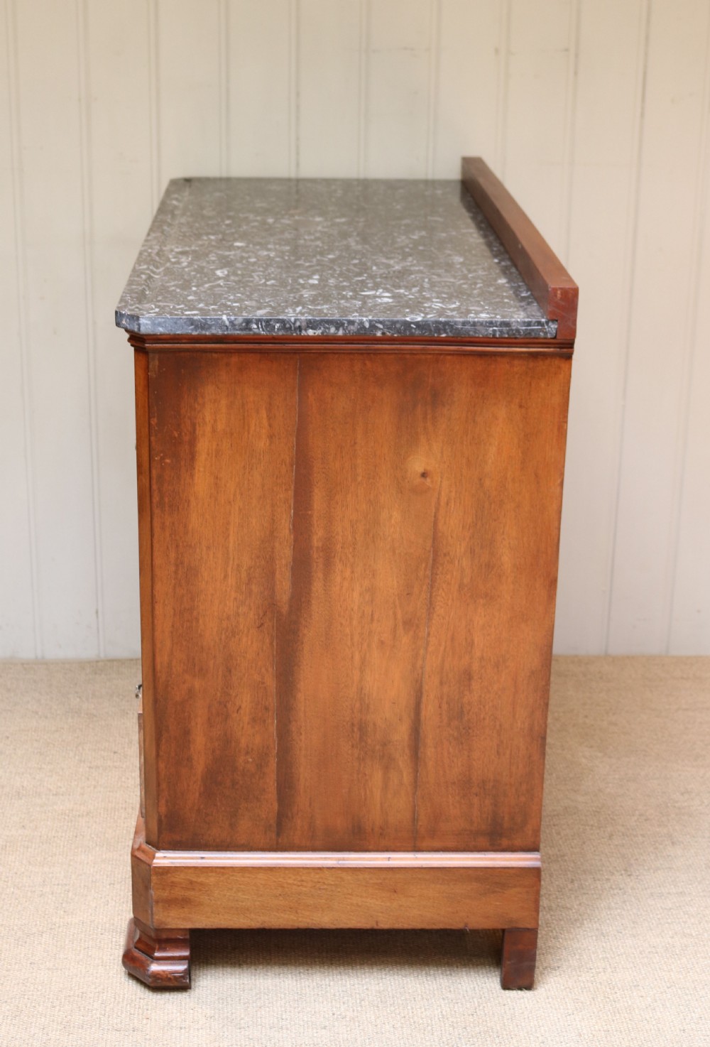 Late 19th Century Mahogany Granite Top Chest Of Drawers View V