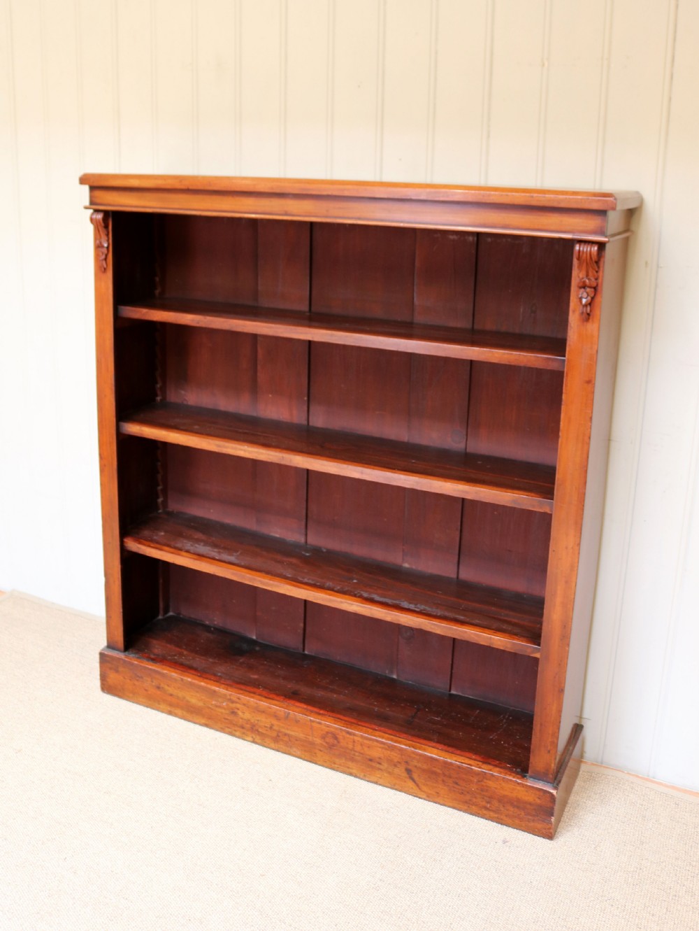 Late 19th Century Mahogany Open Bookcase View III