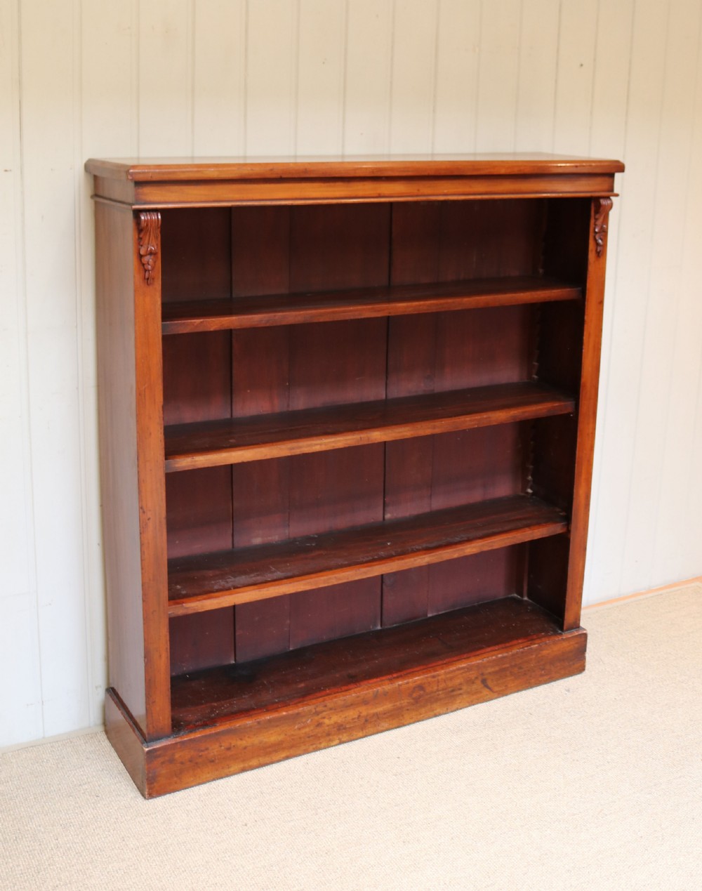 Late 19th Century Mahogany Open Bookcase View IV