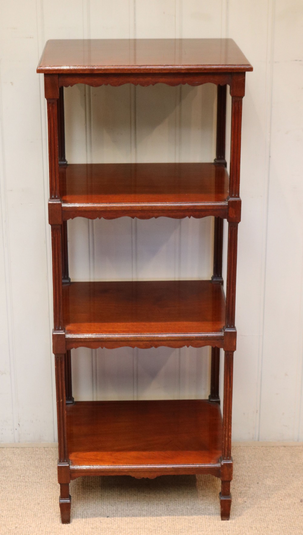 Edwardian Solid Mahogany Four Tier What-Not  View IV