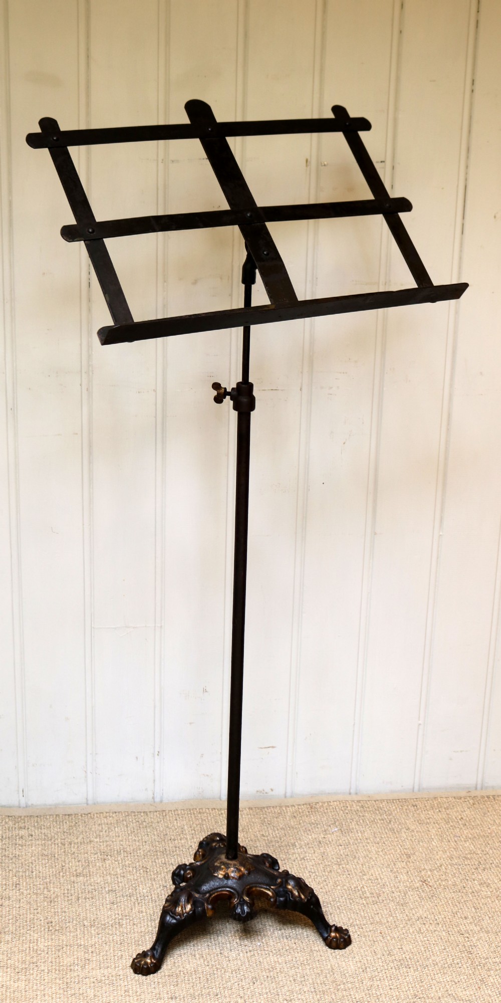 Mid Victorian Cast Iron Music Stand 