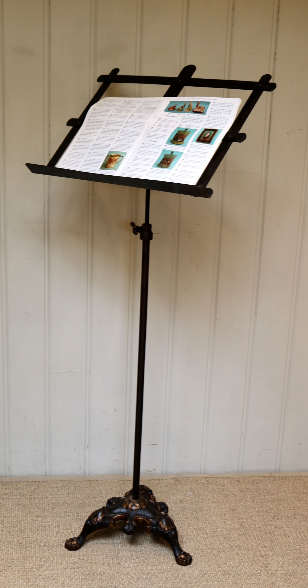 Mid Victorian Cast Iron Music Stand  View V