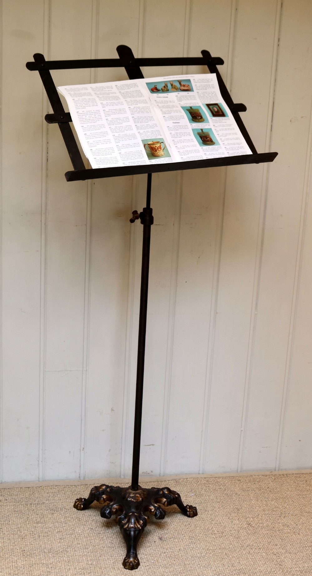 Mid Victorian Cast Iron Music Stand  View VI