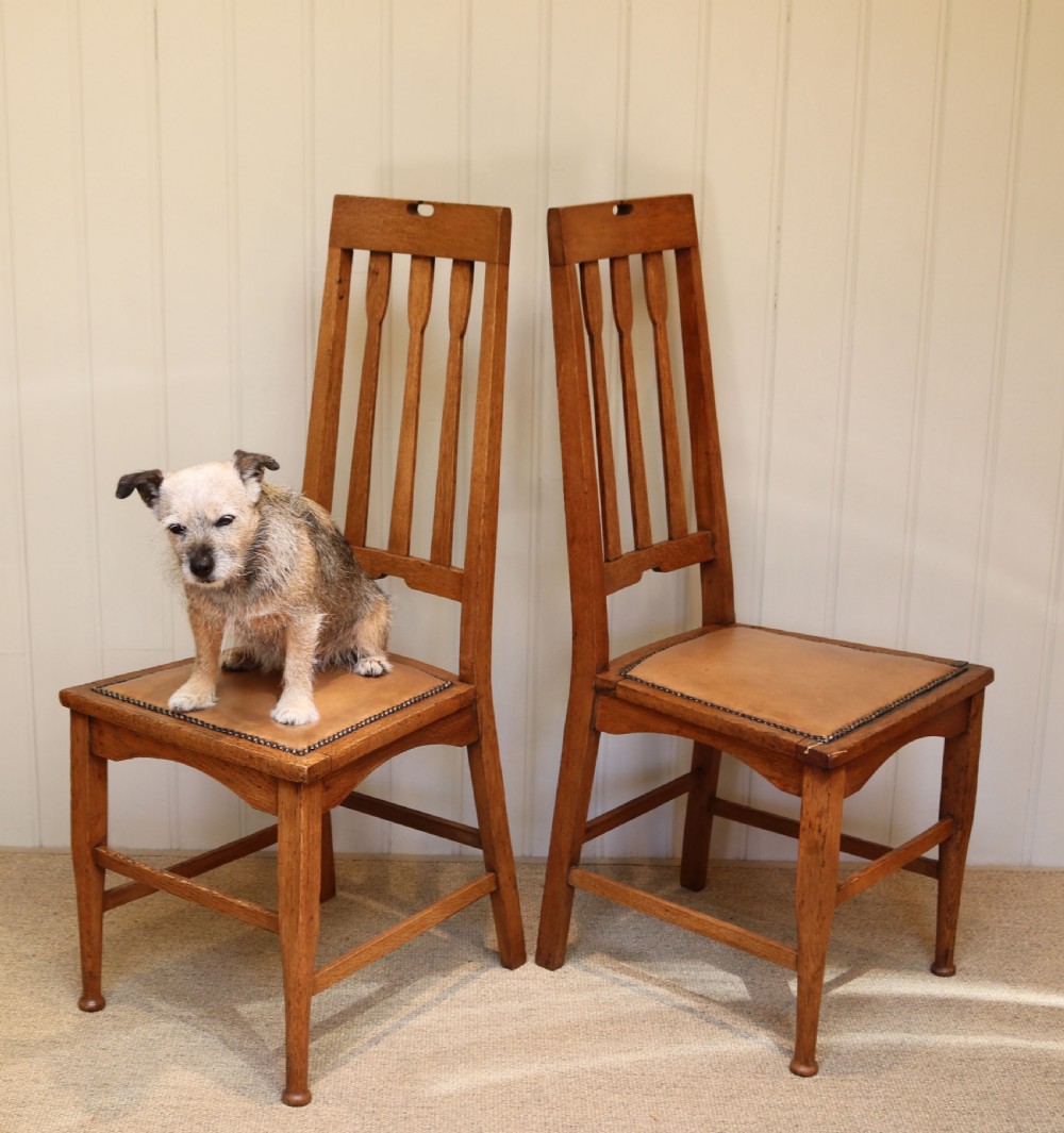 Set Of Eight Arts And Crafts Dining Chairs View VIII