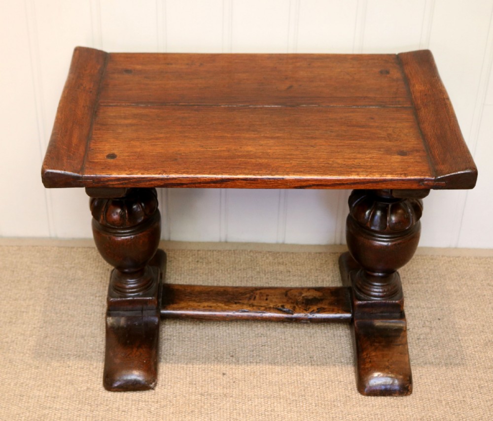 1920s Solid Oak Low Table 