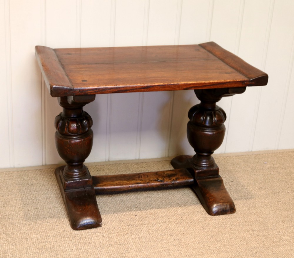 1920s Solid Oak Low Table  View II