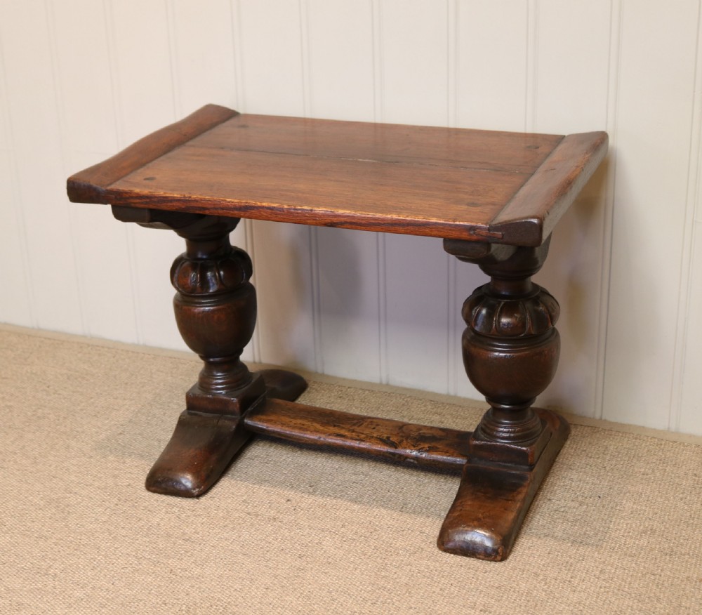 1920s Solid Oak Low Table  View III