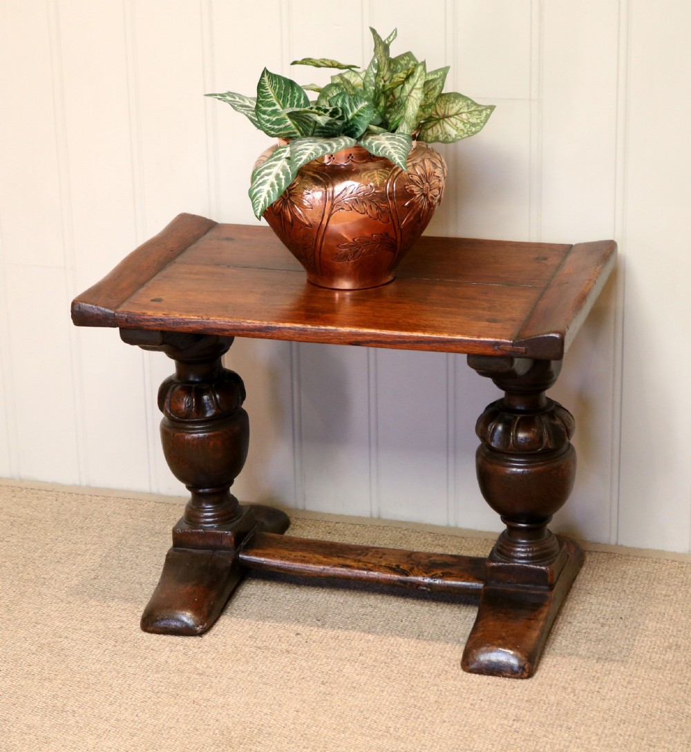 1920s Solid Oak Low Table  View IV