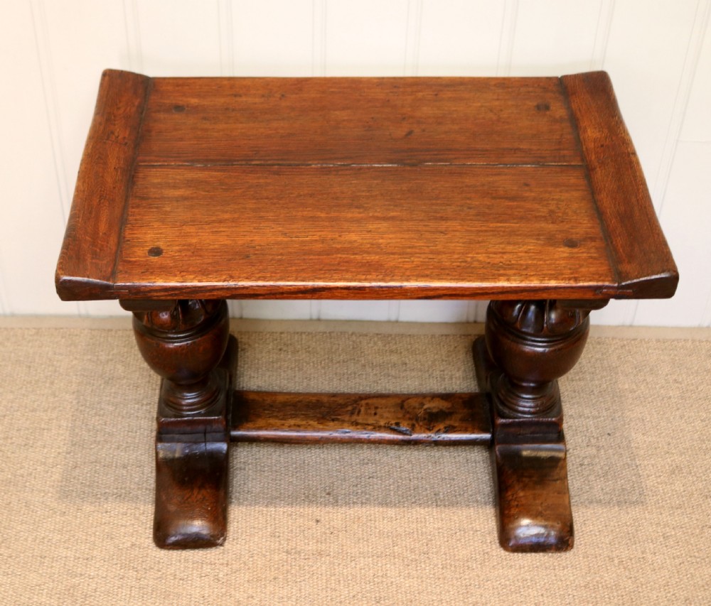 1920s Solid Oak Low Table  View V