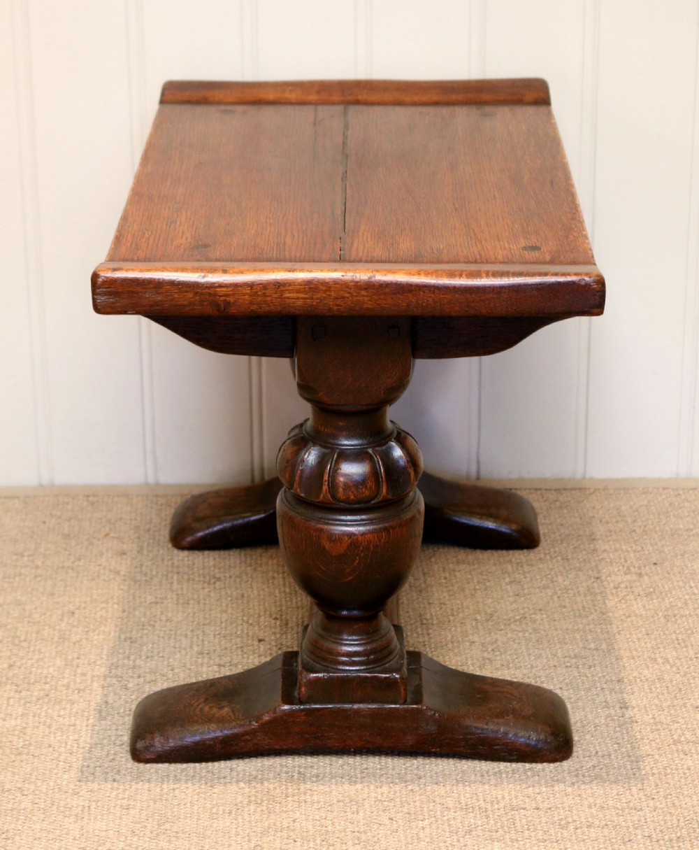 1920s Solid Oak Low Table  View VI