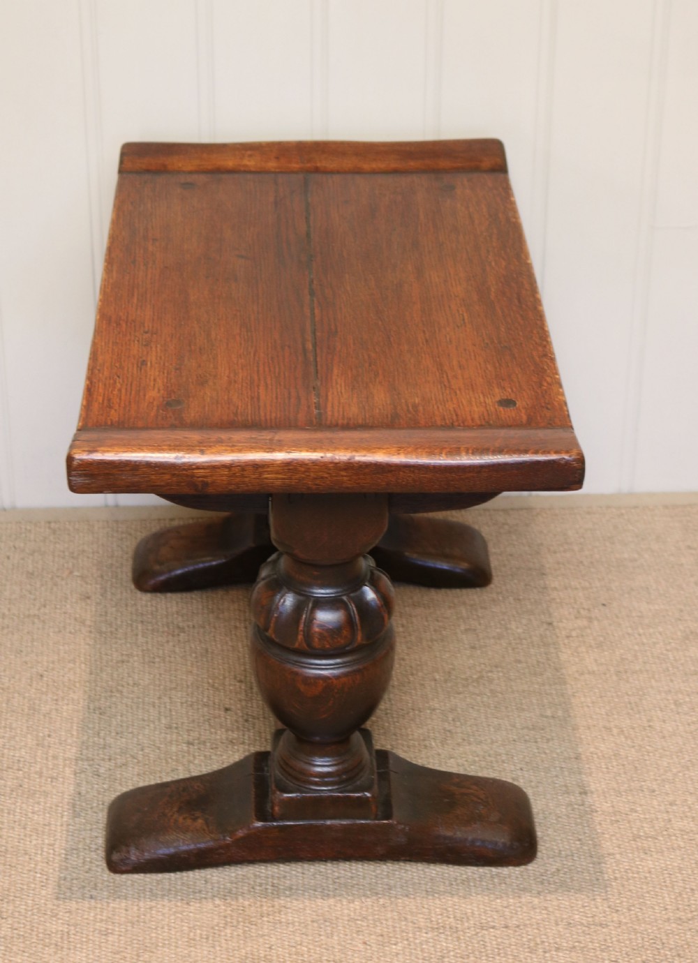 1920s Solid Oak Low Table  View VII