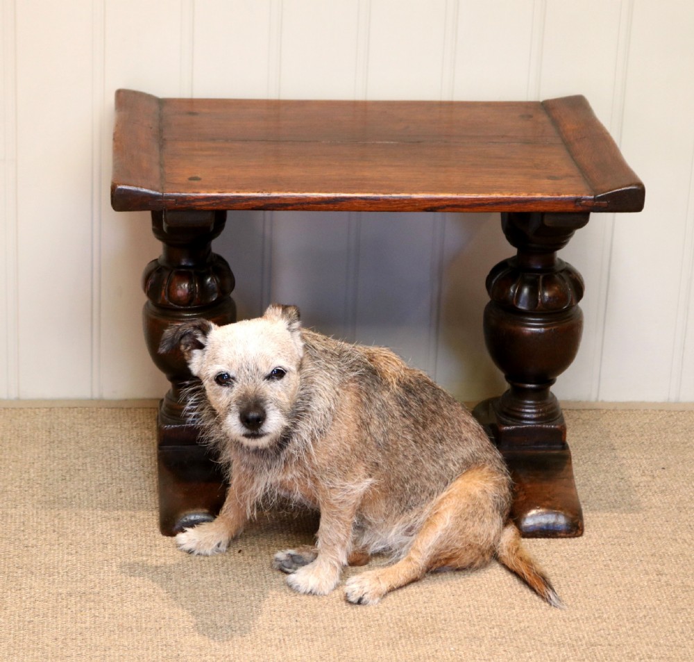 1920s Solid Oak Low Table  View VIII