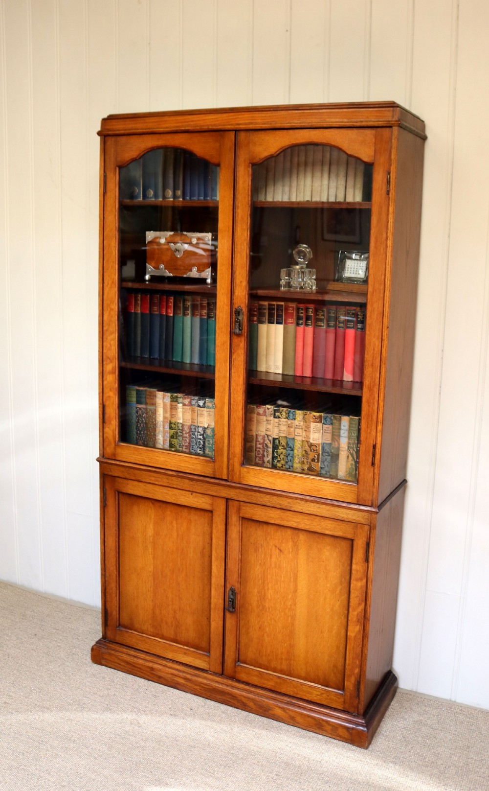 Oak Cabinet Bookcase 