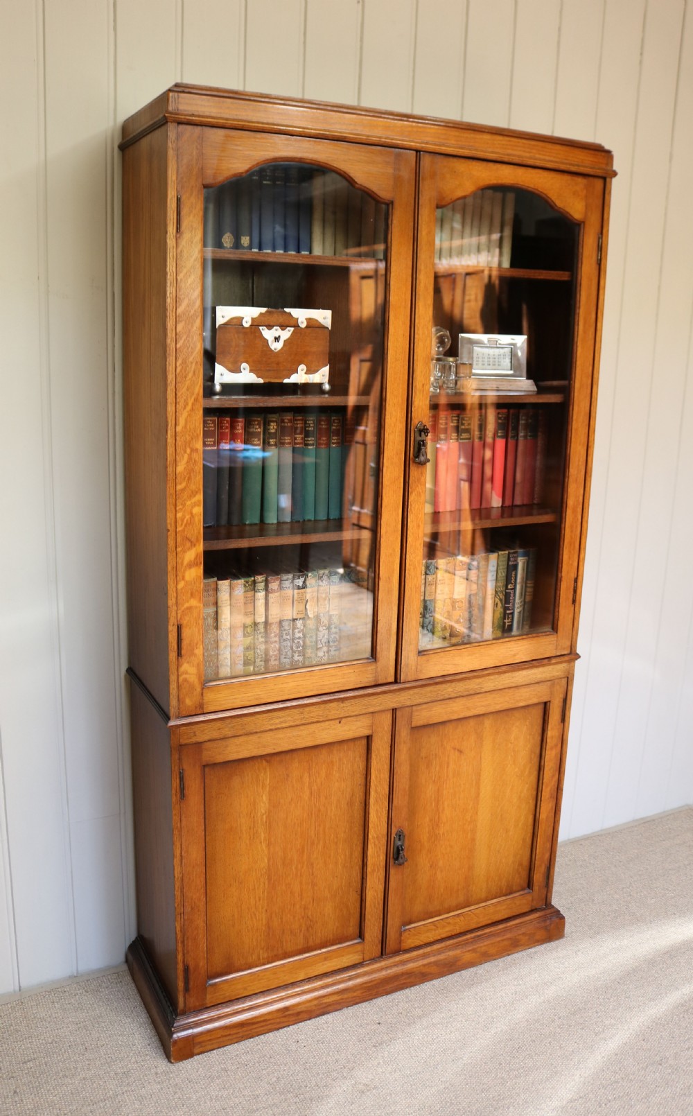 Oak Cabinet Bookcase  View III