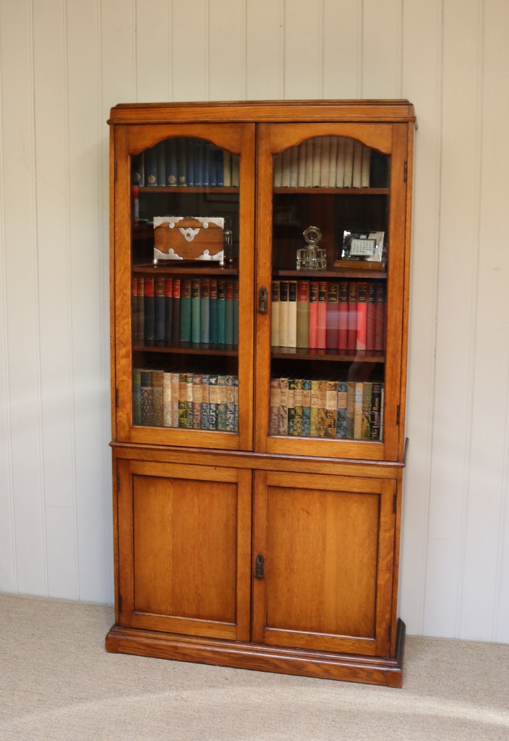 Oak Cabinet Bookcase  View V