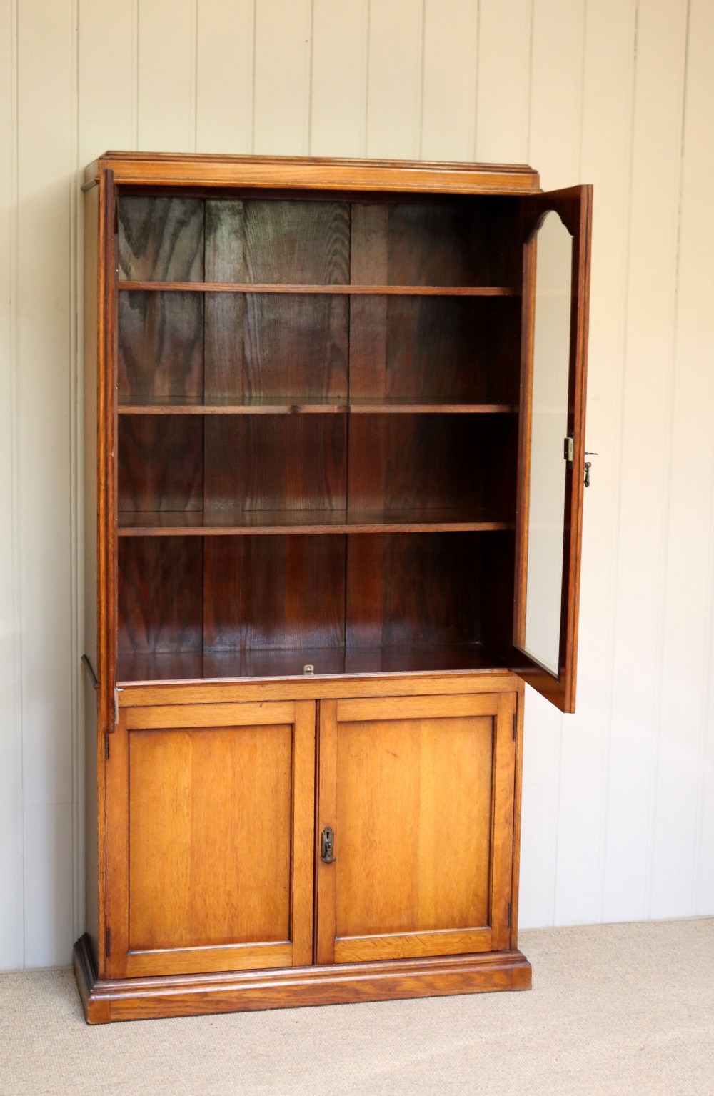 Oak Cabinet Bookcase  View VIII