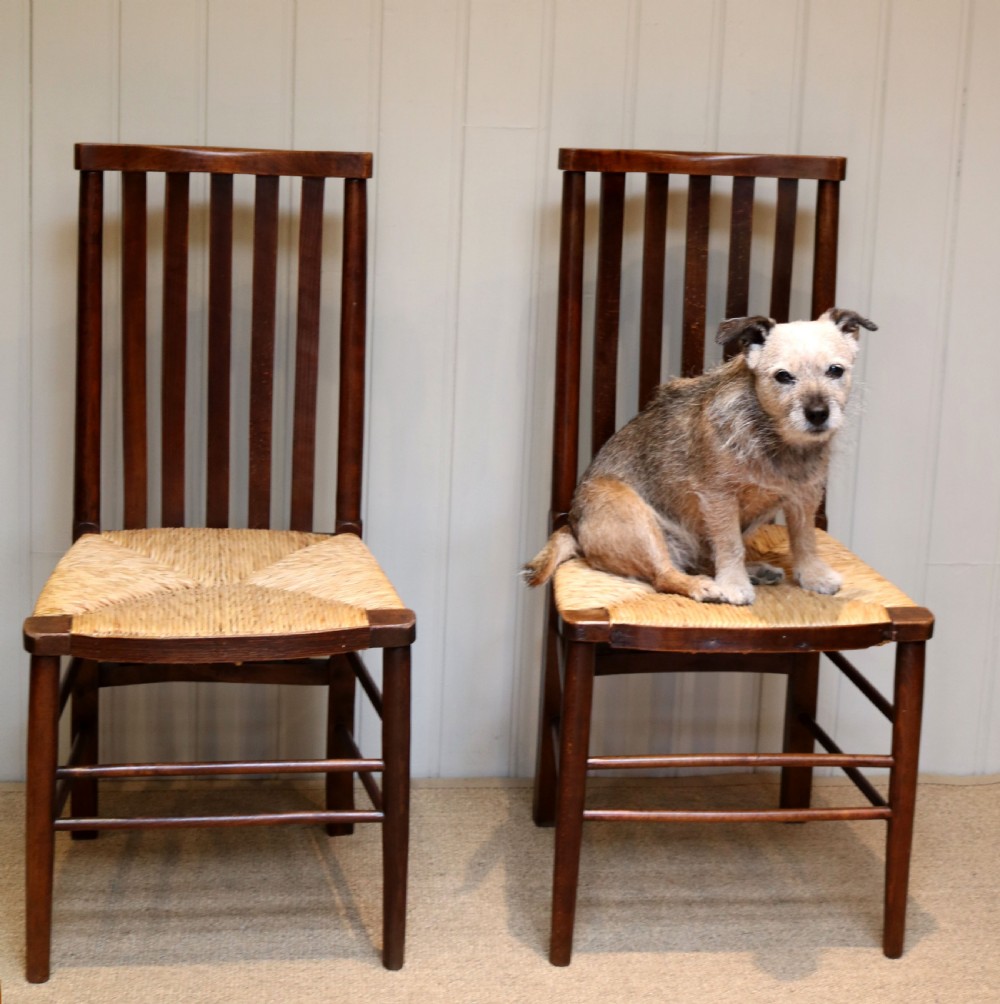 Pair Of Arts And Crafts Beech Framed Chairs  View VIII