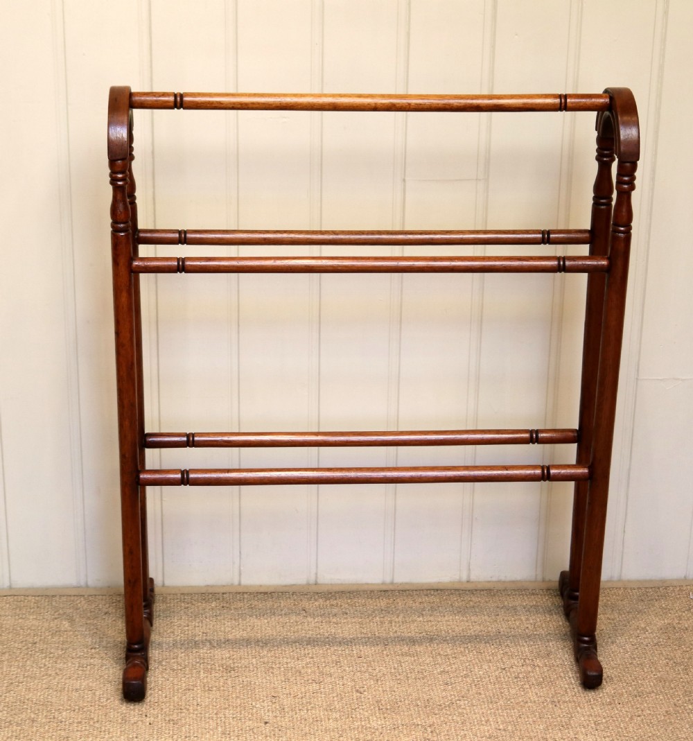 Victorian Mahogany Towel Rail 