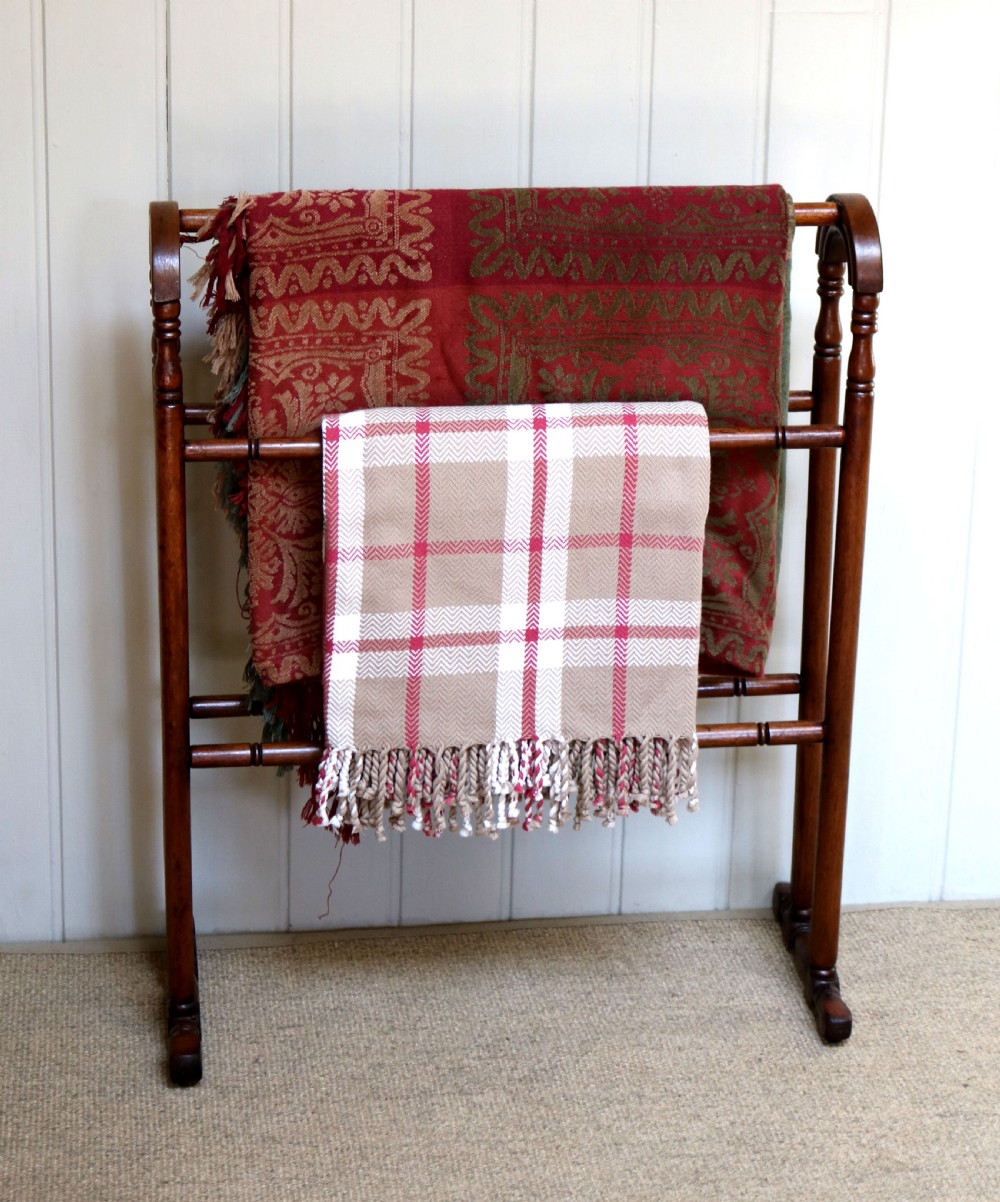 Victorian Mahogany Towel Rail  View III