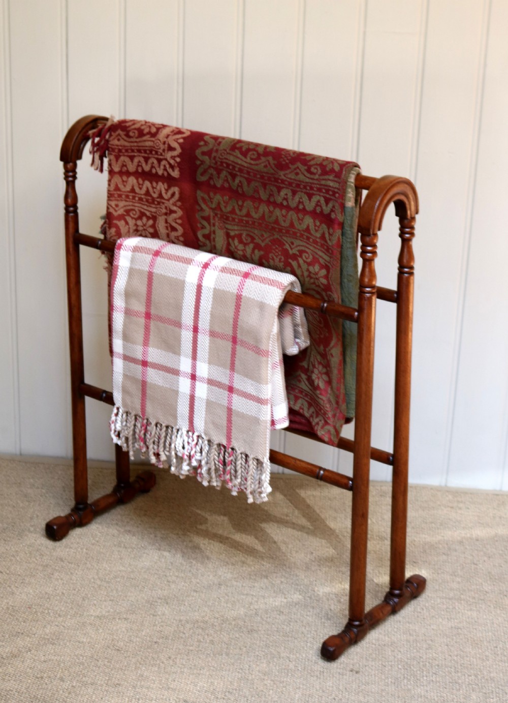Victorian Mahogany Towel Rail  View IV