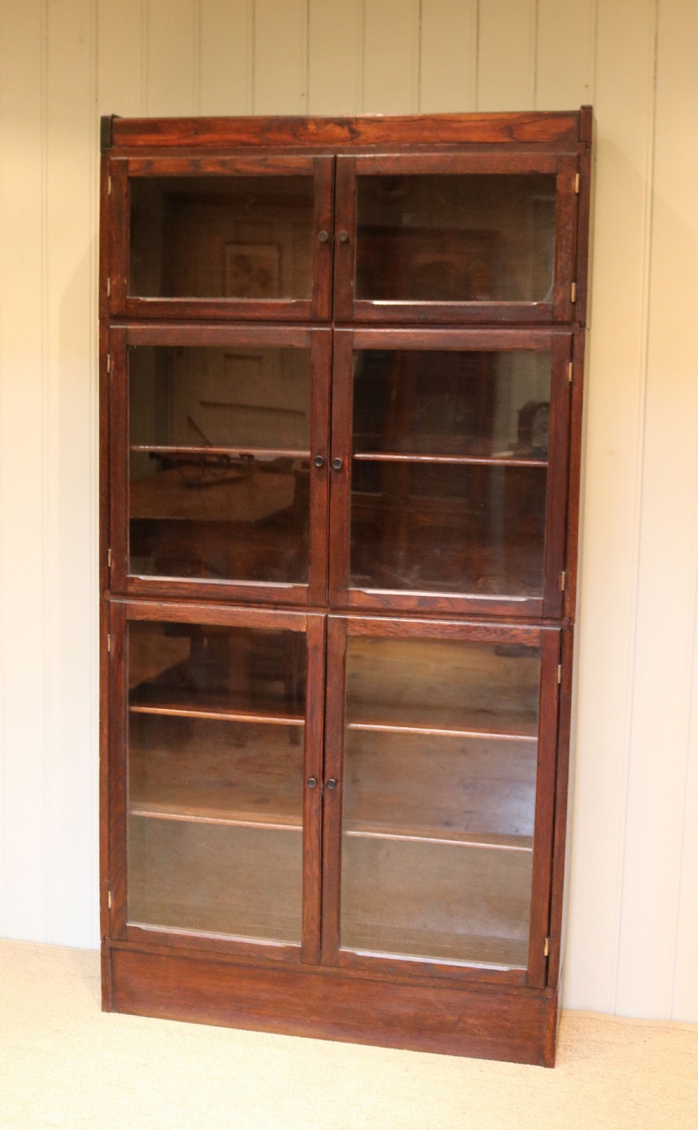 Rustic Oak Stacking Bookcase View VI
