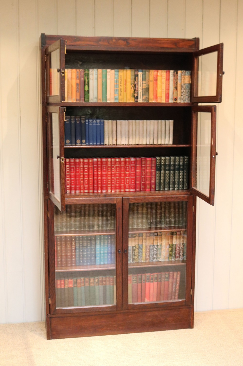Rustic Oak Stacking Bookcase View VII
