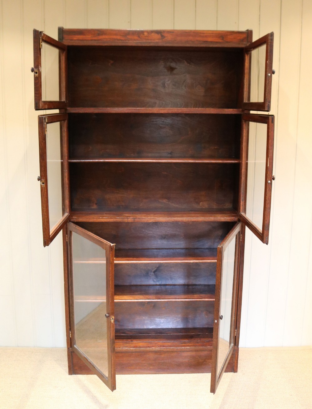 Rustic Oak Stacking Bookcase View VIII