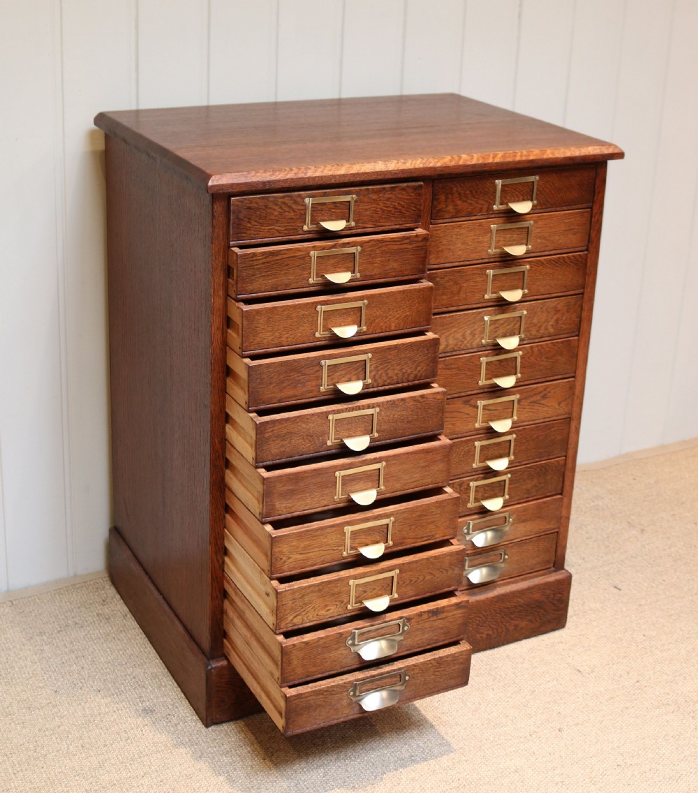 Edwardian Oak Filing Cabinet View III