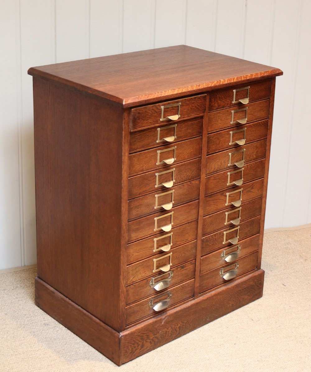 Edwardian Oak Filing Cabinet View VI