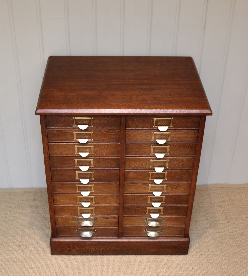 Edwardian Oak Filing Cabinet View VII