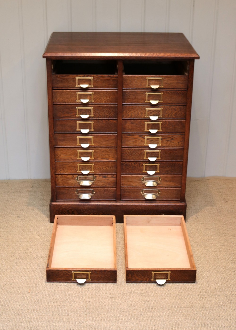 Edwardian Oak Filing Cabinet View VIII