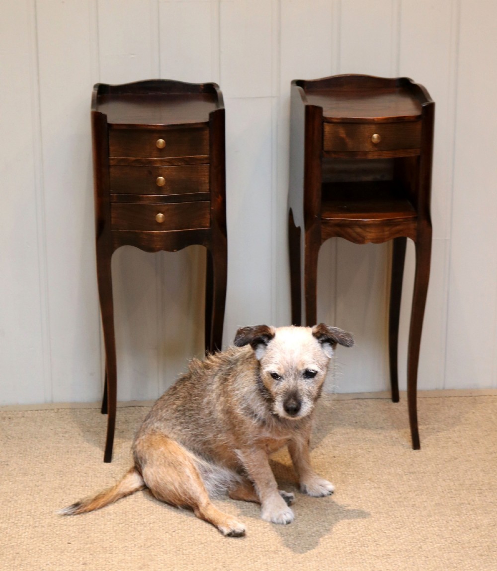 Pair Of Small Proportioned French Cherry Wood Bedside Cabinets  View VII