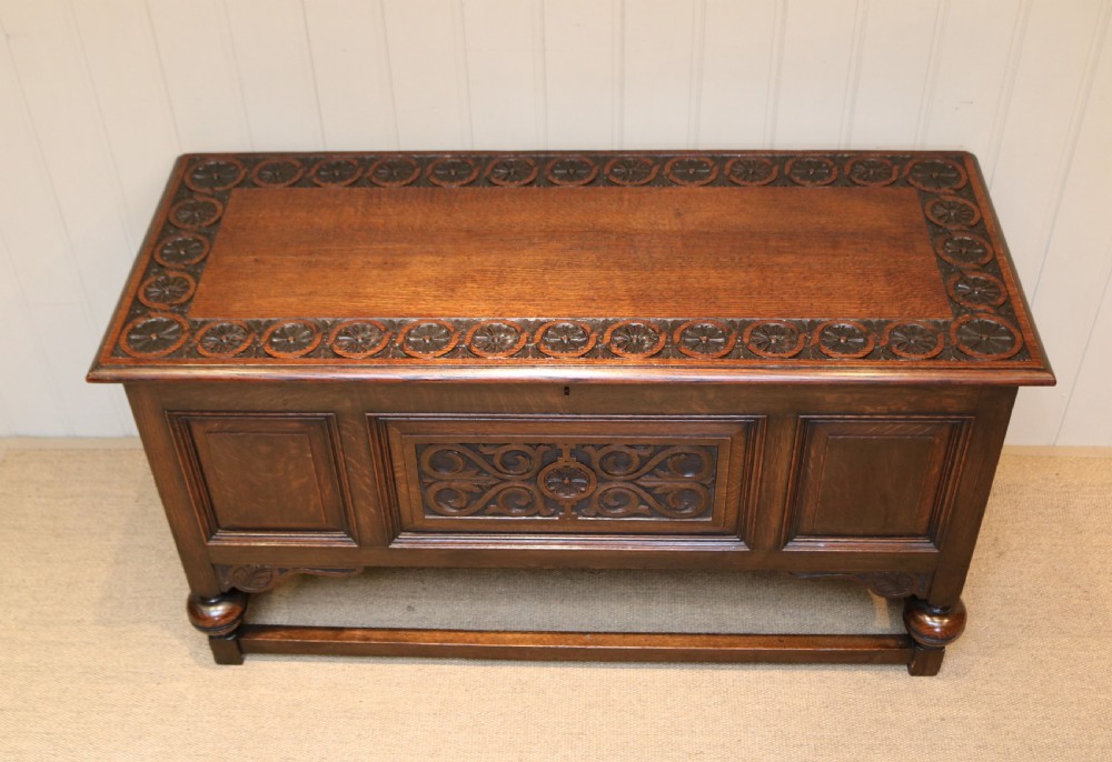 Carved Oak Coffer View III