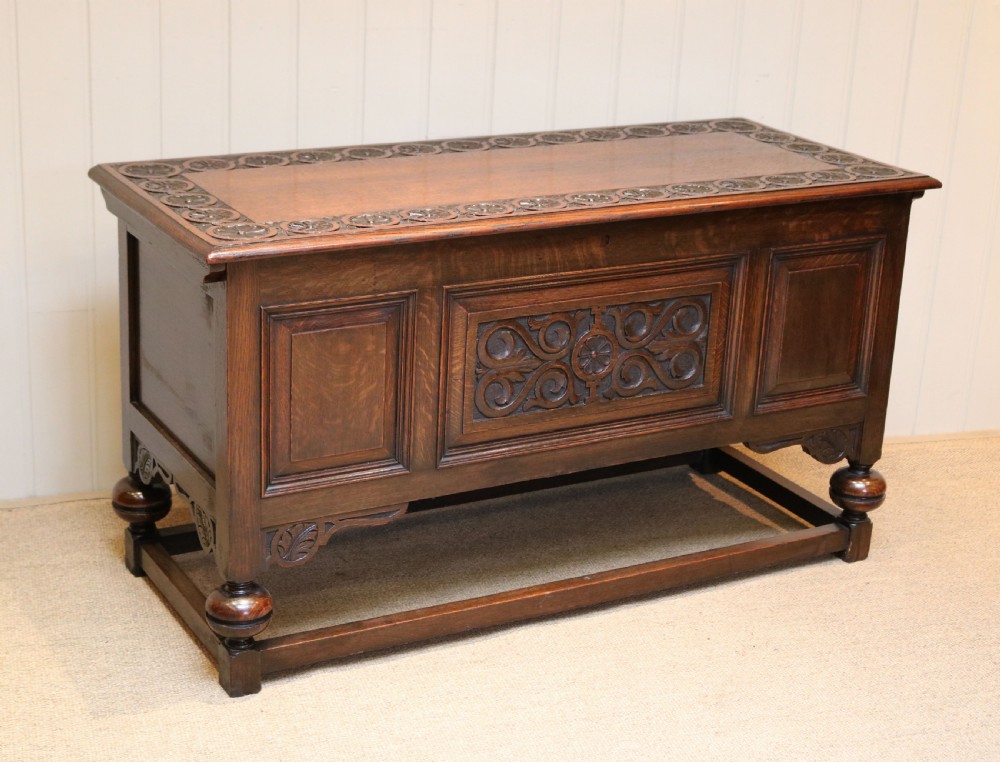 Carved Oak Coffer View IV